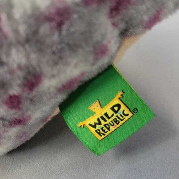 Wild Republic Triceratops Dinosaur Plush Toy 10" Sitting Gray Purple 2012 - Picture 8 of 13